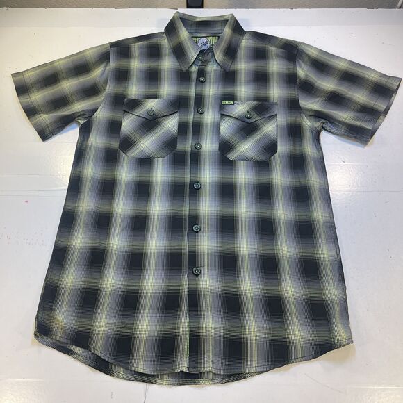 New DIXXON FLANNEL Mens Shirt Sz S BUTTON FRONT Plaid - Picture 2 of 6